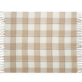 Personalised Chequered Mohair Feel Blanket