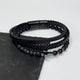 Personalised Men's Beaded and Stacked Leather Cross Bracelet