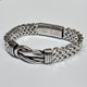 Personalised Men's Woven Stainless Steel Infinity Knot Bracelet