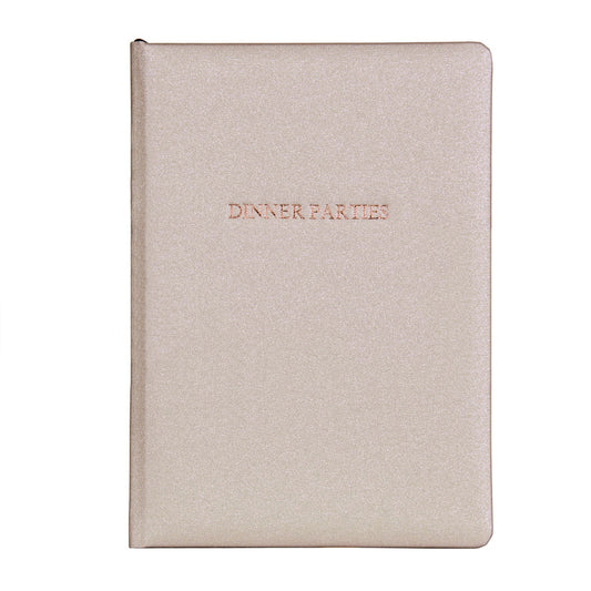 Personalised Hand Bound Buckram Dinner Party Book