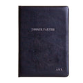 Personalised Luxury Leather Dinner Party Book