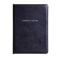 Personalised Luxury Leather Dinner Party Book