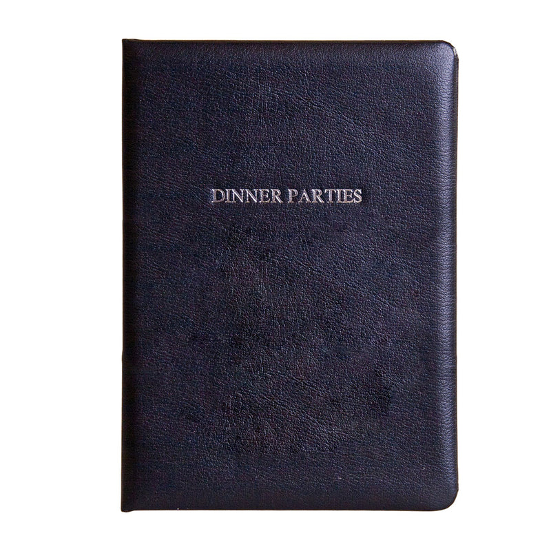 Personalised Luxury Leather Dinner Party Book