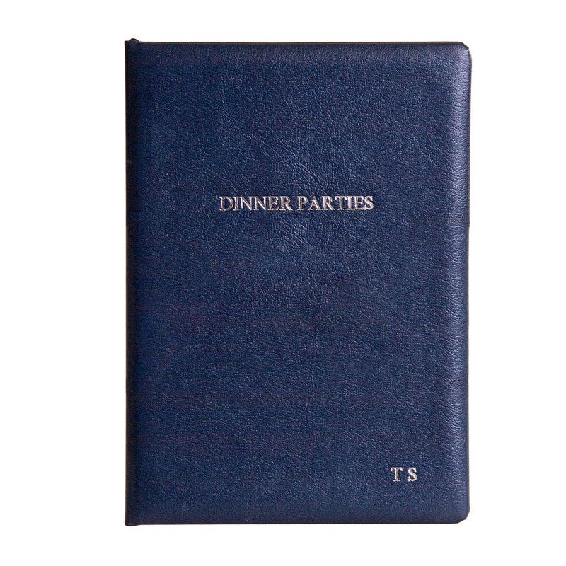 Personalised Luxury Leather Dinner Party Book