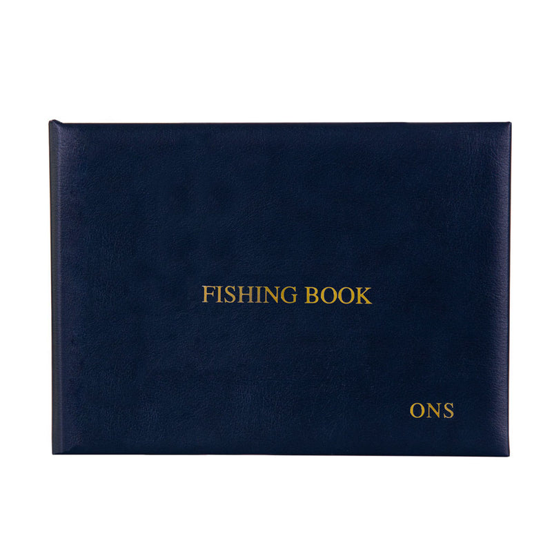 Personalised Luxury Leather Fishing Book