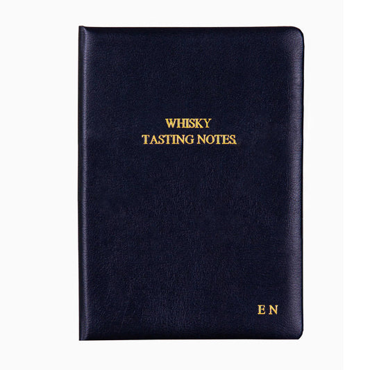 Personalised Premium Recycled Leather Whisky Tasting Journal