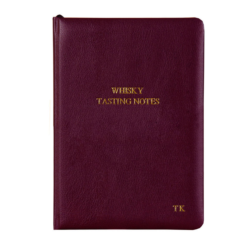 Personalised Premium Recycled Leather Whisky Tasting Journal