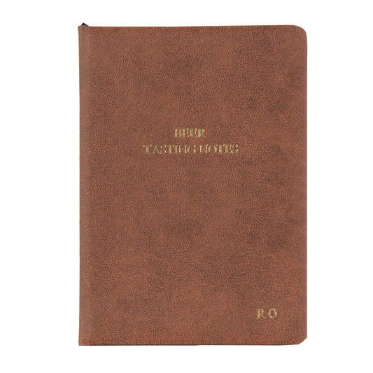 Personalised Luxury Hand Bound Leather Beer Tasting Journal
