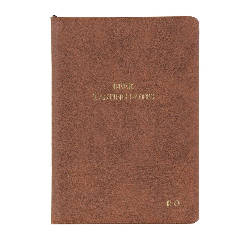 Personalised Luxury Hand Bound Leather Beer Tasting Journal