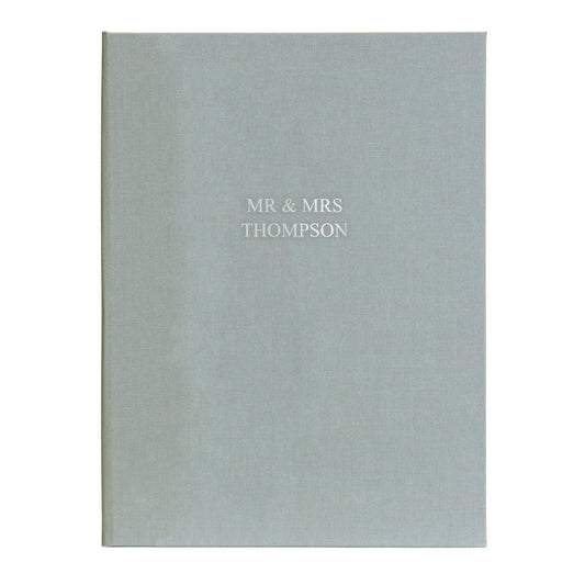 Personalised Hand Bound Woven Cloth Photo Album