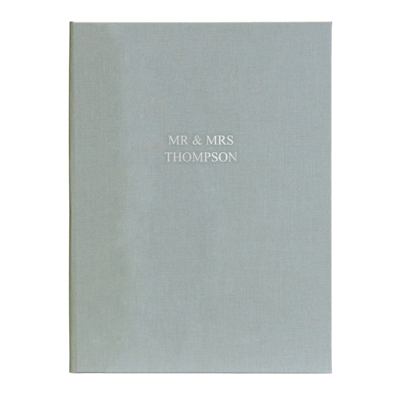 Personalised Hand Bound Woven Cloth Photo Album