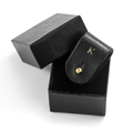 Personalised Monogrammed Leather Earphones Holder