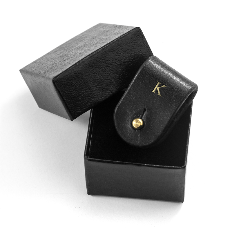 Personalised Monogrammed Leather Earphones Holder