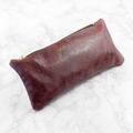 Personalised Luxury Slimline Leather Clutch in Burgundy