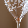 Personalised Floral Crystal Wine Glasses - Set of Two