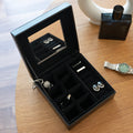 Personalised Men's Black Jewellery Box