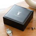 Personalised Men's Stag Black Valet Box