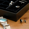 Personalised Men's Stag Black Valet Box
