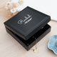 Personalised Luxury Black Garland Jewellery Box