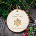 Personalised Christmas Snowflake Hanging Decoration