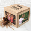 Personalised Baby's Special Memories Oak Photo Keepsake Box