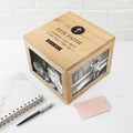 Personalised Christening Oak Photo Keepsake Box