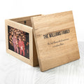 Personalised We Are Family Oak Photo Keepsake Box