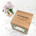 Personalised We Are Family Oak Photo Keepsake Box