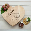 Personalised All You Need is Love Heart Cheese Board