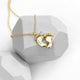 Personalised Baby Feet Plated Necklace