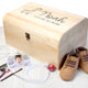 Personalised Baby Giraffe Keepsake Wooden Chest