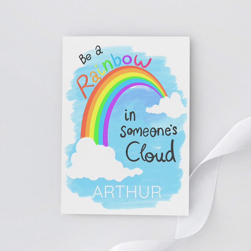Personalised Be A Rainbow Framed Print