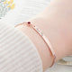 Personalised Birth Flower Swarovski Crystal Rose Gold Bracelet
