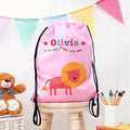 Personalised Classic Pink Circus Waterproof Swim Bag