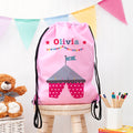 Personalised Classic Pink Circus Waterproof Swim Bag