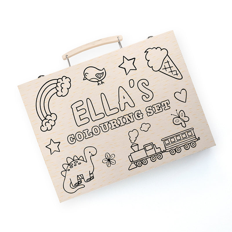 Personalised Colour Your Own Colouring Set