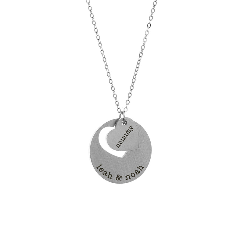 Personalised Cut-Out Heart Shape Necklace