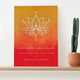 Personalised Diwali Lotus Framed Print