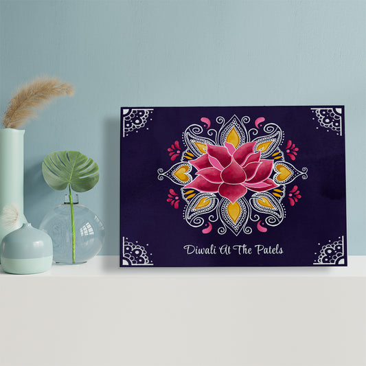 Personalised Diwali Rangoli Framed Print