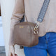 Personalised Elie Beaumont Grey Bag with Baroque Strap