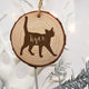 Personalised Engraved Cat Silhouette Christmas Tree Decoration