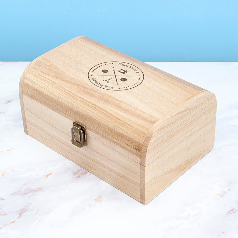 Personalised Engraved Sewing Chest