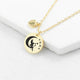 Personalised Fairy Matte Heart & Disc Necklace