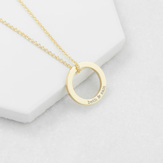 Personalised Family Ring Necklace