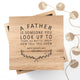 Personalised Father Is Oak Photo Keepsake Box