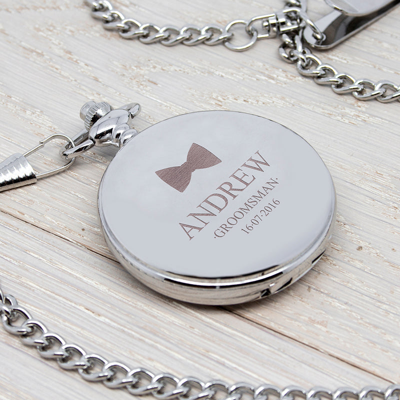 Personalised Groomsman Icon Collection Pocket Watch