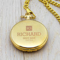Personalised Groomsman Monogram Collection Pocket Watch