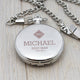 Personalised Groomsman Monogram Collection Pocket Watch