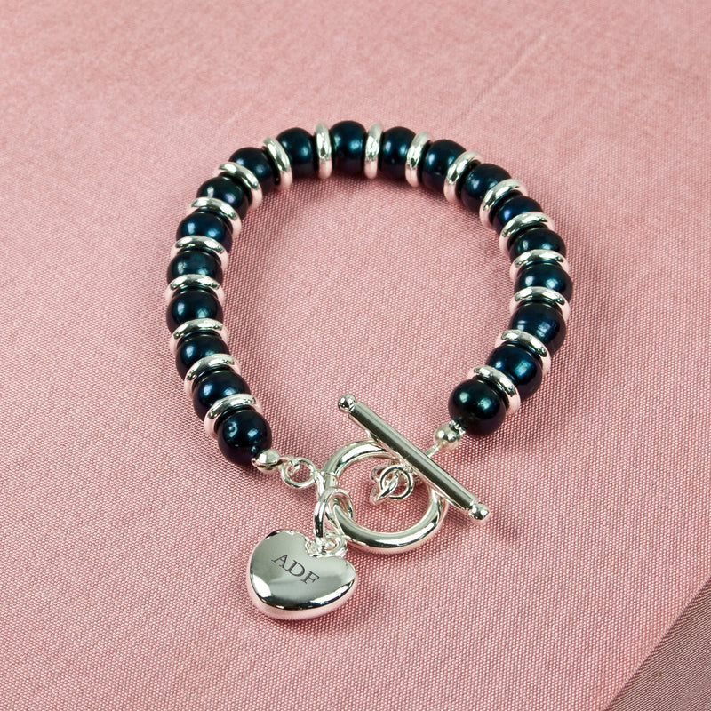 Personalised Harmony Bracelet Rainbow Pearl