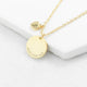 Personalised Heart and Disc Family Necklace